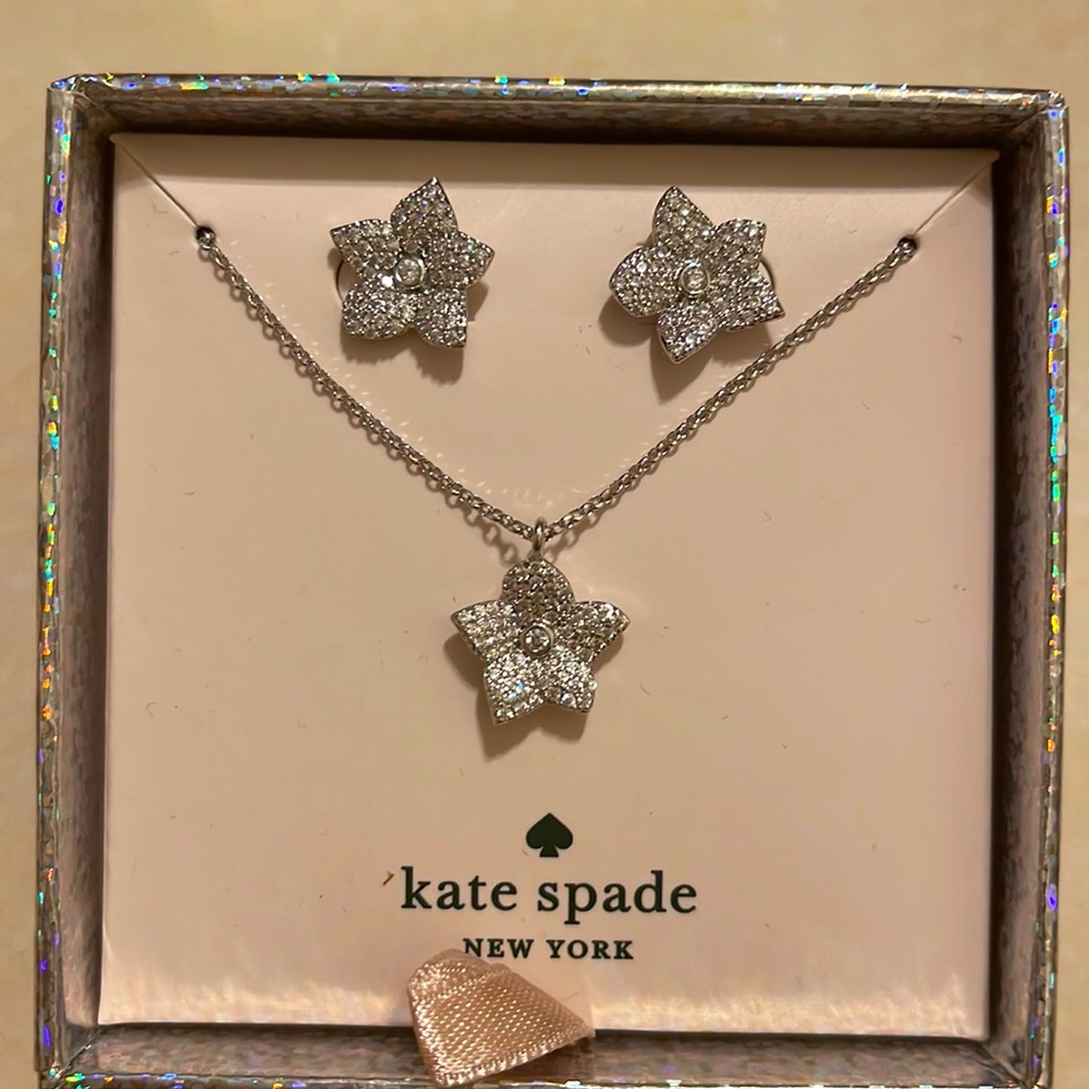 Kate Spade Necklace & Earring Set NWT